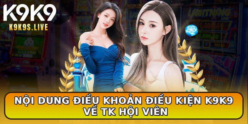 Nội dung điều khoản điều kiện K9K9 về TK hội viên